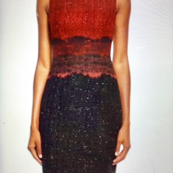 Host pick!🥰Like New❤️Talbot Runhof “Roxie” Tweed/Lace Dress 4 - Picture 8 of 8